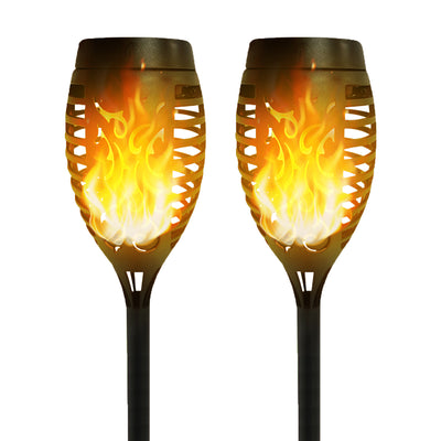 Flashing Tiki Lights 20'' Height, Outdoor Solar Powered