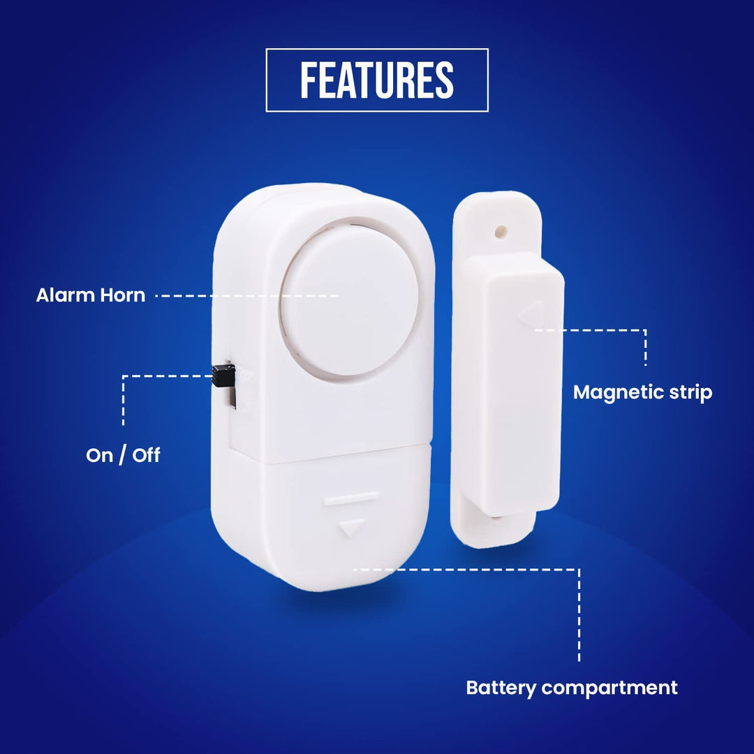 Homelus 10-Pack Wireless Window/Door Entry Alarm Sensors – Stick-On Security E1-498