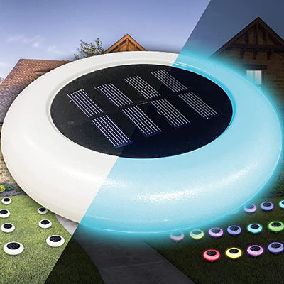 Color Changing Solar Lights 2 Pack Wireless Waterproof Decorative Pathway Lights