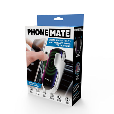 Phone Mate Wireless Car Mount Charger Smart Sensor