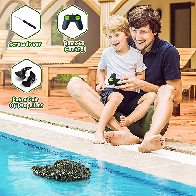 Alligator Head Boat Remote Control  Interactive Toy for Kids and Adults Includes Gator Head and Remote Control