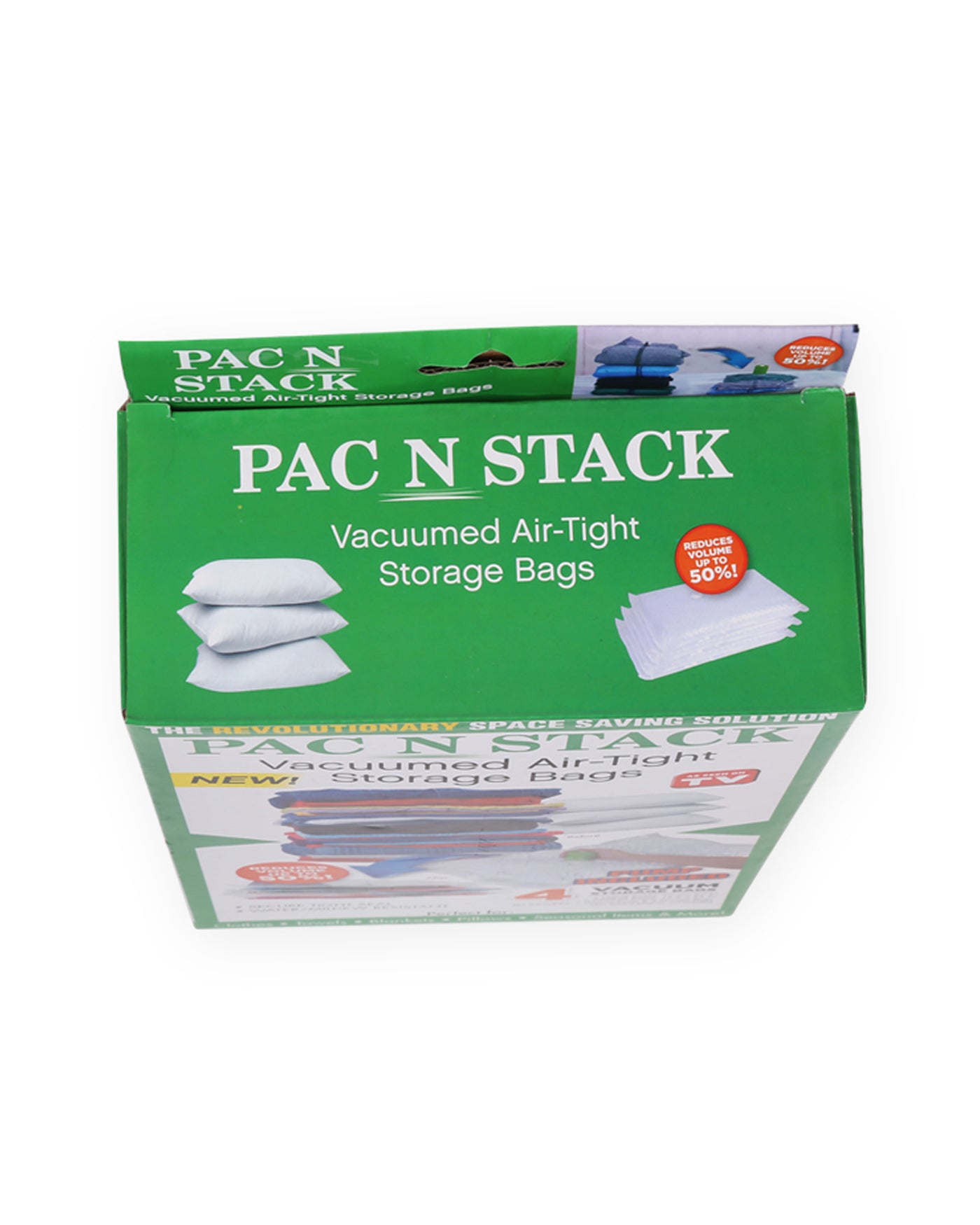 Pac N Stack Clothes Vacuumed Air-Tight Storage Organizer Bags
