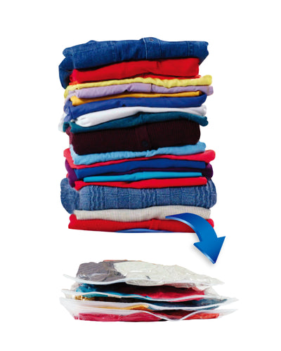 Pac N Stack Clothes Vacuumed Air-Tight Storage Organizer Bags