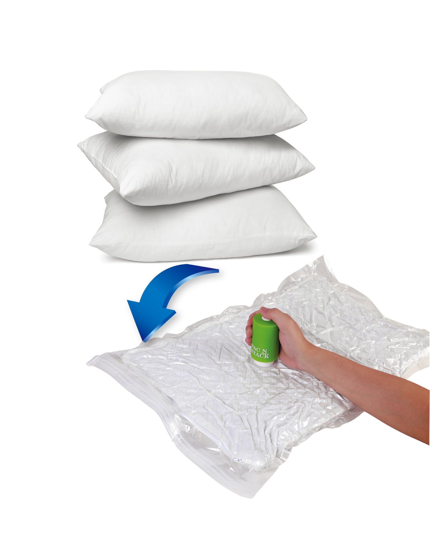 Pac N Stack Clothes Vacuumed Air-Tight Storage Organizer Bags