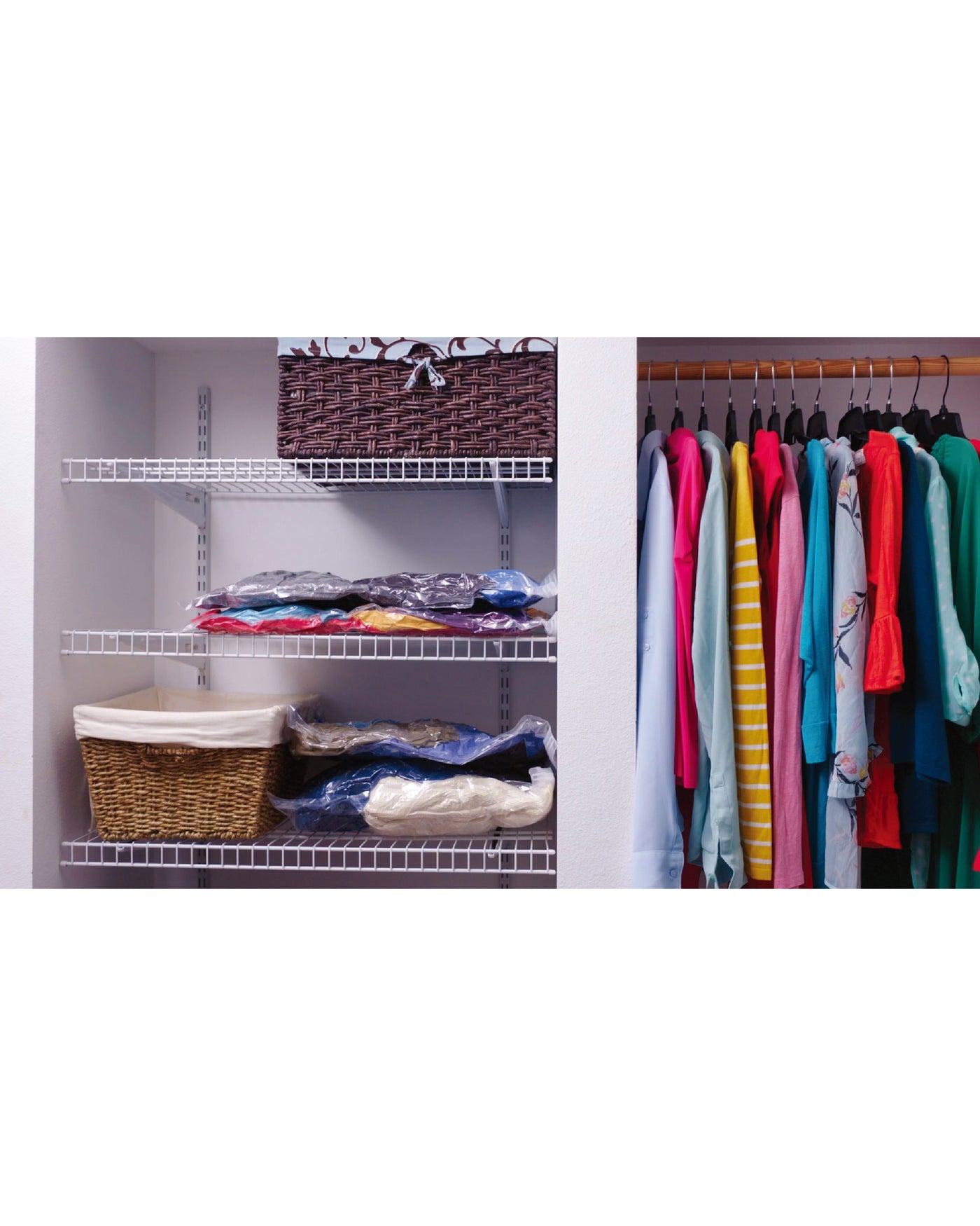 Pac N Stack Clothes Vacuumed Air-Tight Storage Organizer Bags