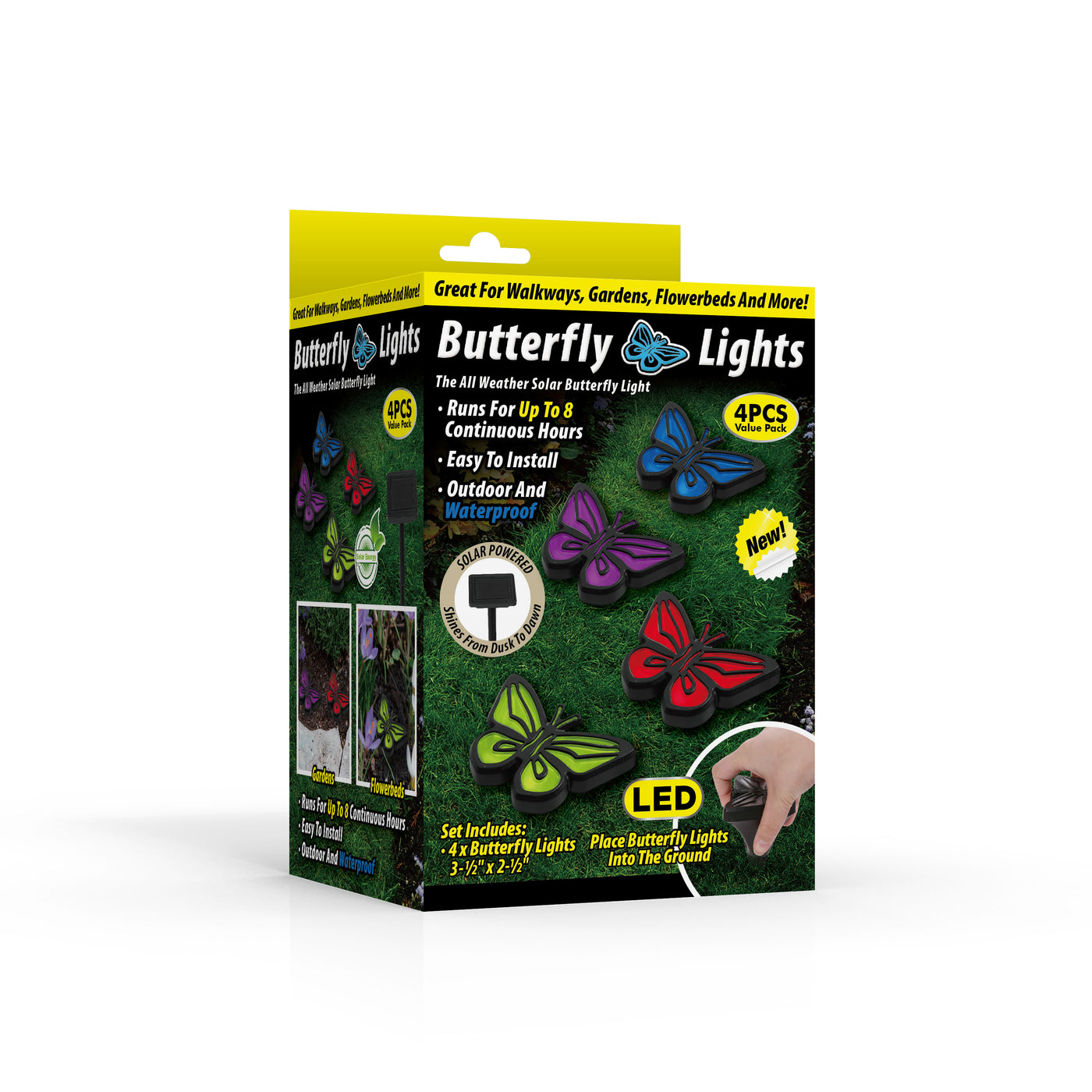 Butterfly Solar Decorative Pathway LED Lights for garden lawn, patio and deck